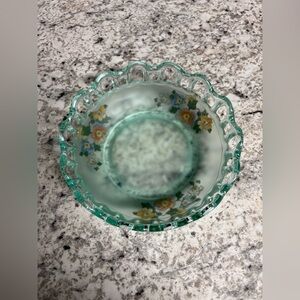 Vintage Lancaster Glass Company Footed Bowl